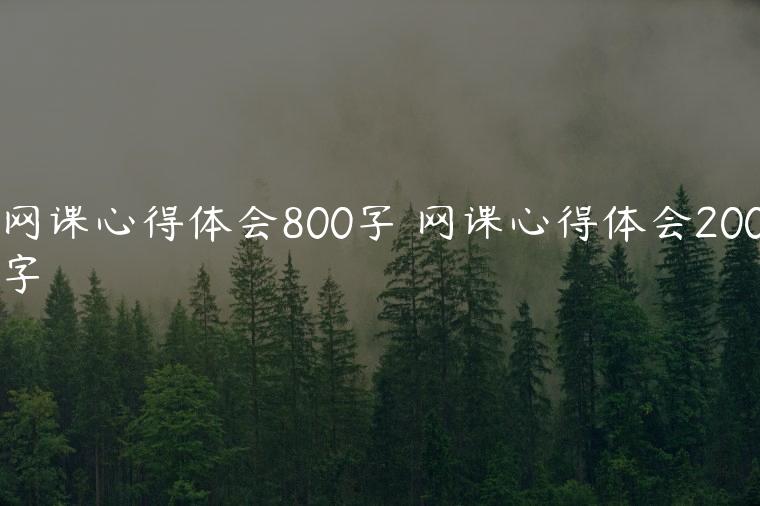 网课心得体会800字 网课心得体会200字