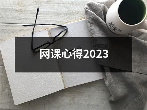 网课心得2023