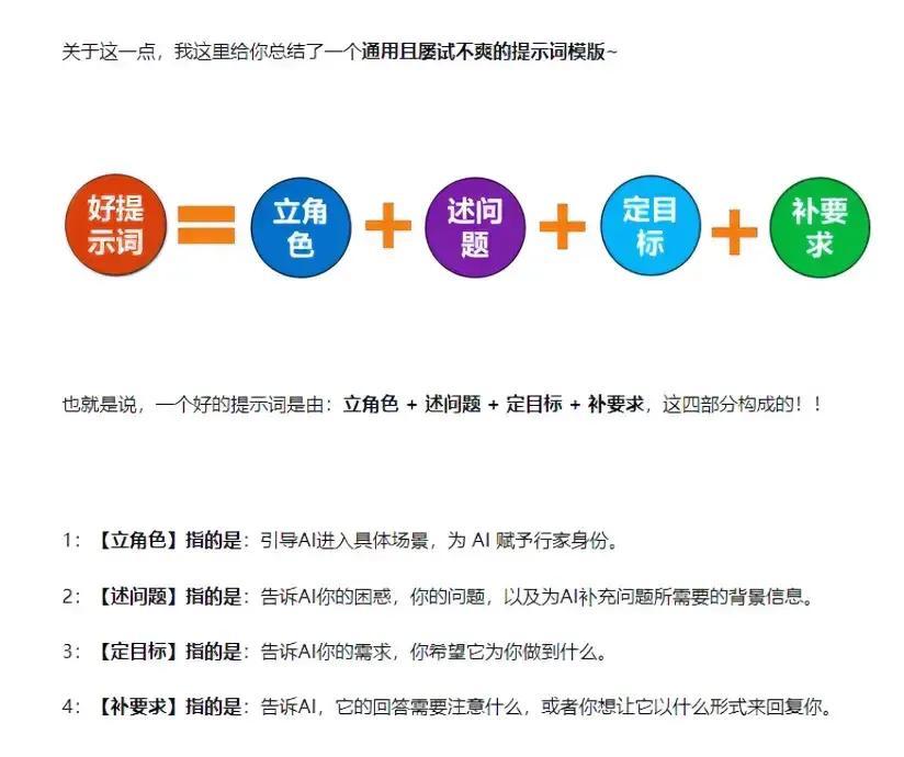 chatGPT 回答总是不理想？那是因为你没有掌握这套高效提问模板