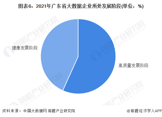 图表6：2021年广东省大数据企业所处发展阶段(单位：%)