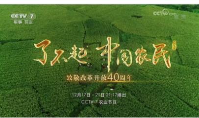 致敬改革开放40周年，央视纪录片讲述佳格天地的创业故事