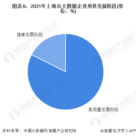 图表6：2021年上海市大数据企业所处发展阶段(单位：%)