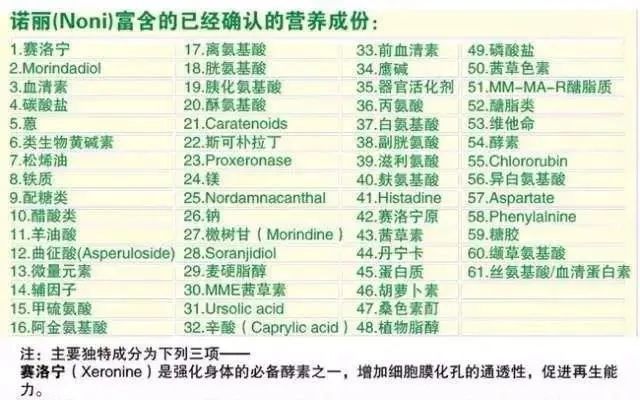 诺丽果：全方位的机能食物，提供均衡的营养，提升免疫功能！