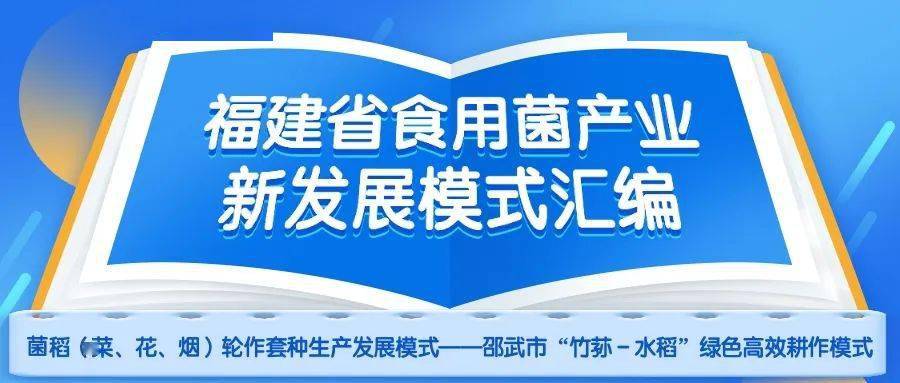 生产发展社会化服务模式——邵武市“竹荪—水稻”绿色高效耕作模式