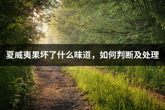 夏威夷果坏了什么味道，如何判断及处理-1