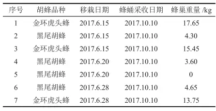 金环虎头蜂和黑尾胡蜂人工移栽养殖技术