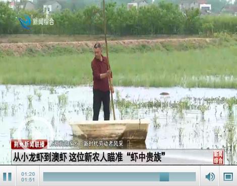 【新时代劳动者风采】胡学军：从小龙虾到澳虾 这位新农人瞄准“虾中贵族”