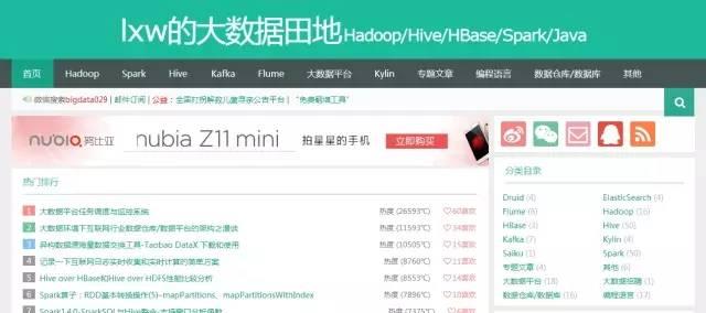 满满干货的大数据技术个人博客集合